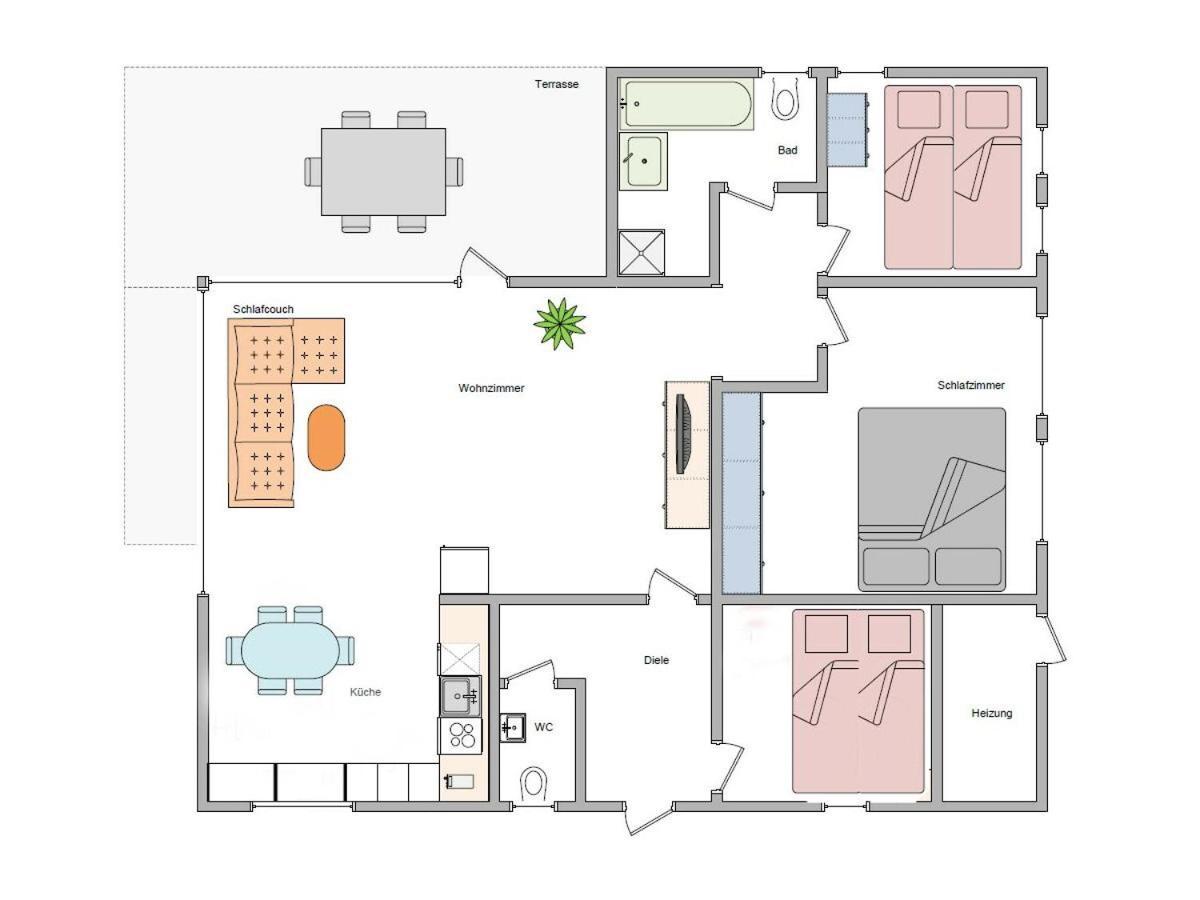 Ferienhaus Irene Мешеде Екстер'єр фото